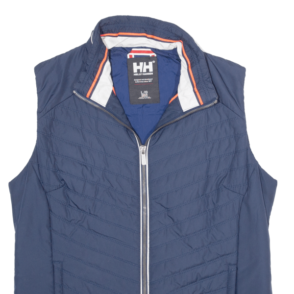 HELLY HANSEN Womens Puffer Waistcoat Blue L Sale