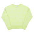 CHAMPION REVERSE WEAVE Logo Print Womens Sweatshirt Green XS For Sale