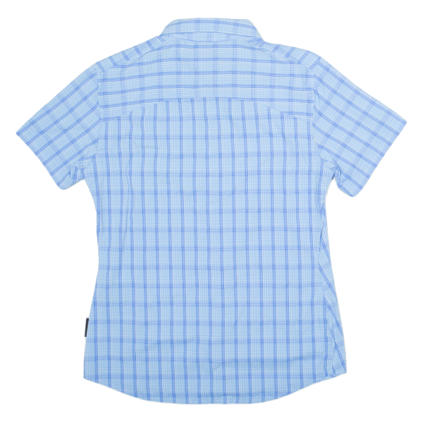 JACK WOLFSKIN Womens Shirt Blue Check S Online now