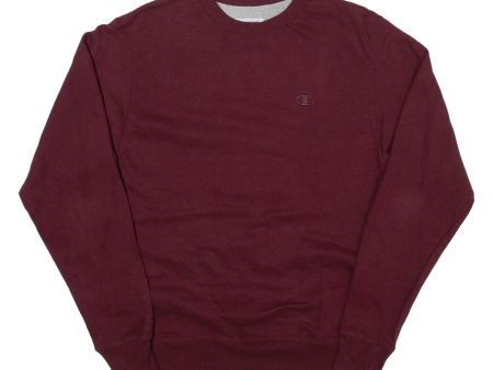 CHAMPION Mens Sweatshirt Maroon S Discount