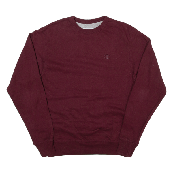 CHAMPION Mens Sweatshirt Maroon S Discount