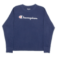 CHAMPION Womens T-Shirt Blue Long Sleeve M Discount