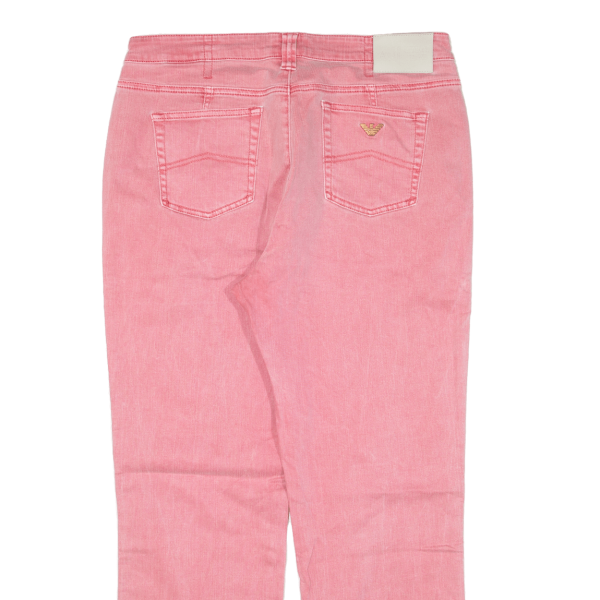 ARMANI JEANS Womens Jeans Pink Regular Straight W34 L27 Supply