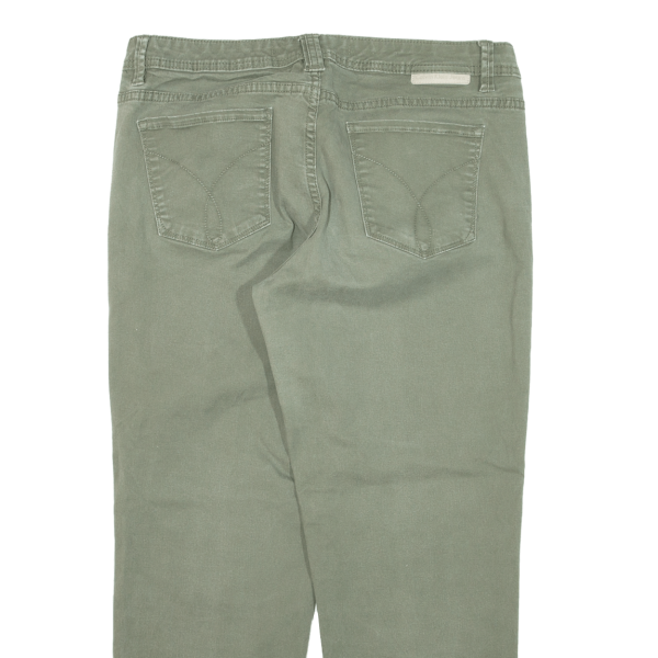 CALVIN KLEIN JEANS Womens Trousers Green Regular Tapered W30 L24 Online Sale