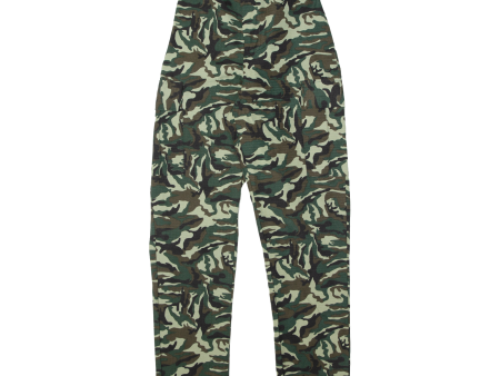 Army Cargo Camouflage Womens Trousers Green Regular Tapered W22 L30 Online Sale