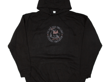 JUST HOODS You Are Your Own Limit Strong Today Sore Tomorrow Mens Black Hoodie 2XL For Sale