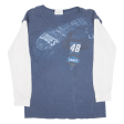 CHASE AUTHENTICS Nascar 48 Womens T-Shirt Blue Long Sleeve USA S Cheap