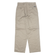 DOCKERS D3 Pleated Khaki Mens Trousers Beige Regular Straight W30 L30 Online Hot Sale