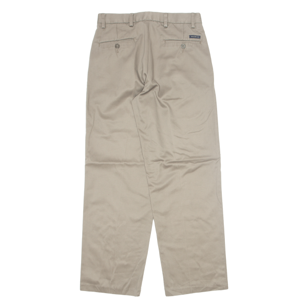 DOCKERS D3 Pleated Khaki Mens Trousers Beige Regular Straight W30 L30 Online Hot Sale