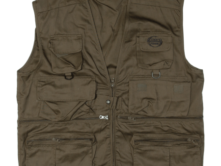 STUCKI FISHING Utility Mens Gilet Brown M Fashion