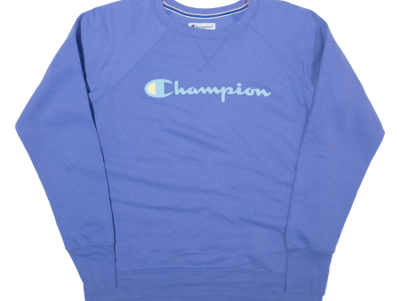 CHAMPION Womens Sweatshirt Blue L Fashion