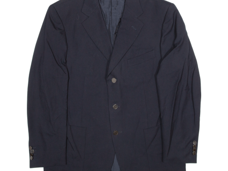 TRUSSARDI Mens Blazer Jacket Blue Wool L Sale