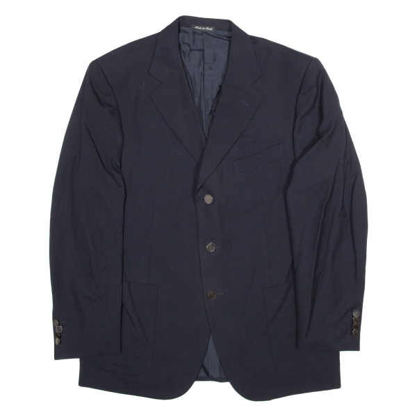 TRUSSARDI Mens Blazer Jacket Blue Wool L Sale