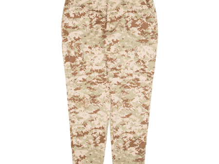 Cargo Camo Womens Trousers Beige Regular Tapered W31 L30 Fashion