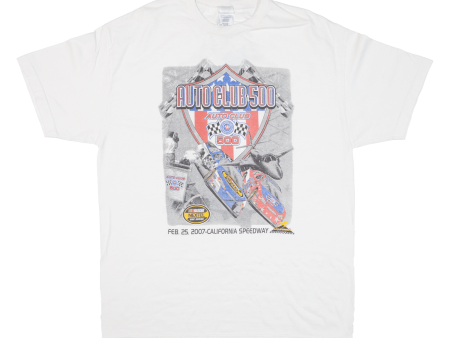 ALSTYLE APPAREL Nascar 2007 Tour California Speedway Mens T-Shirt White USA XL Online Hot Sale