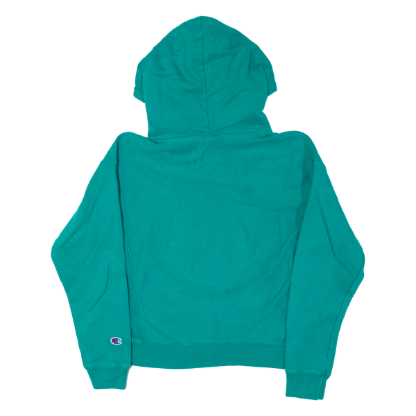 CHAMPION REVERSE WEAVE Womens Green Hoodie S Supply