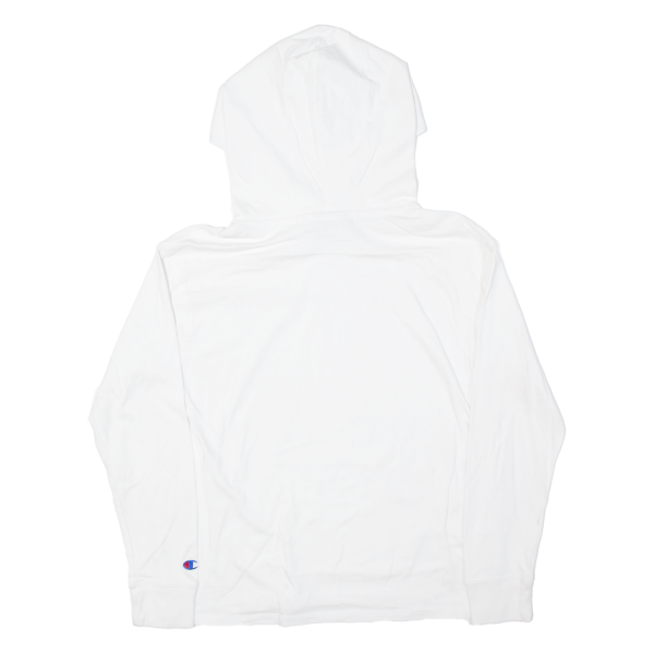 CHAMPION Lightweight Mens White Hoodie S Online