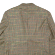 Mens Blazer Jacket Beige Wool 90s Houndstooth L Supply