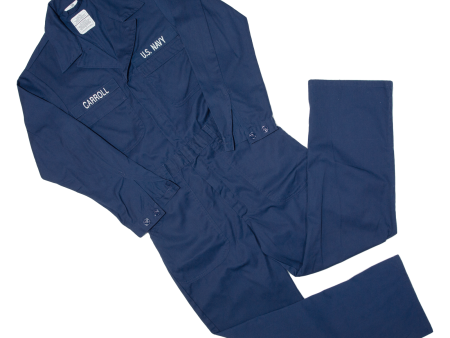 US NAVY Mens Boiler Suit Blue Regular S W32 L28 Hot on Sale