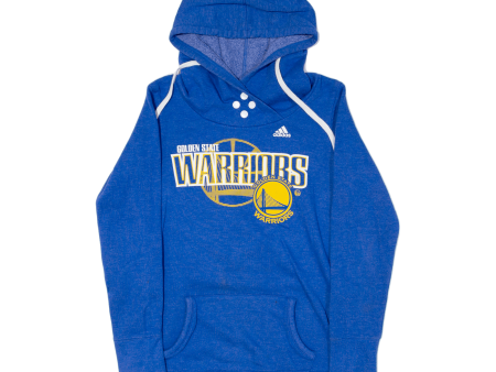 ADIDAS Golden State Warriors NBA Womens Blue Hoodie USA S on Sale