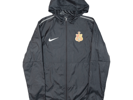 NIKE Young Royal SC Football Mens Rain Jacket Black Hooded S Cheap