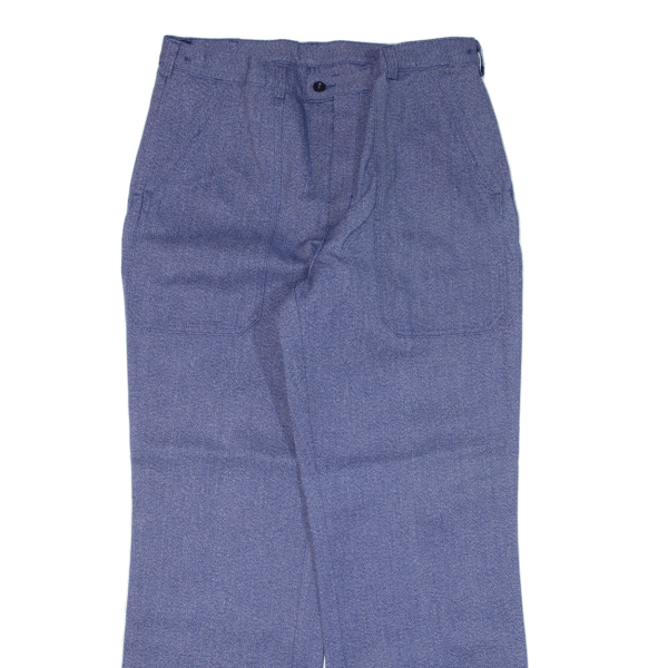 Workwear Mens Trousers Blue Loose Straight W35 L33 Supply