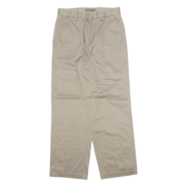 DOCKERS D3 Pleated Khaki Mens Trousers Beige Regular Straight W30 L30 Online Hot Sale