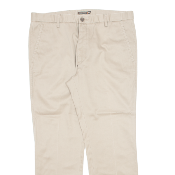 DOCKERS D1 Khaki Mens Trousers Beige Classic Straight W36 L30 Online Sale