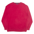 NAUTICA Mens Jumper Red Tight Knit XL Hot on Sale