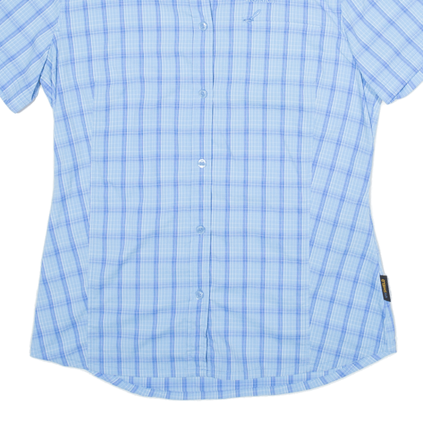 JACK WOLFSKIN Womens Shirt Blue Check S Online now