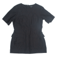 COS Womens Mini Black Linen Short Sleeve Short M Hot on Sale