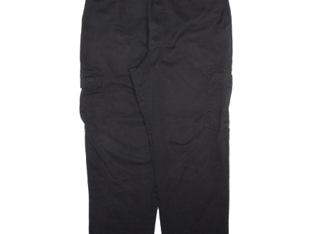 DICKIES Cargo Workwear Mens Trousers Black Relaxed Straight W40 L30 Cheap