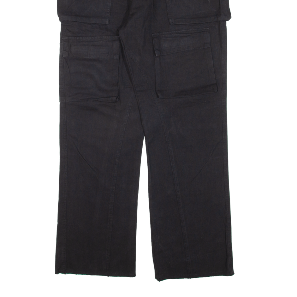 Cargo Womens Trousers Black Relaxed Bootcut W29 L29 Online