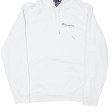 CHAMPION Mens White Hoodie S on Sale