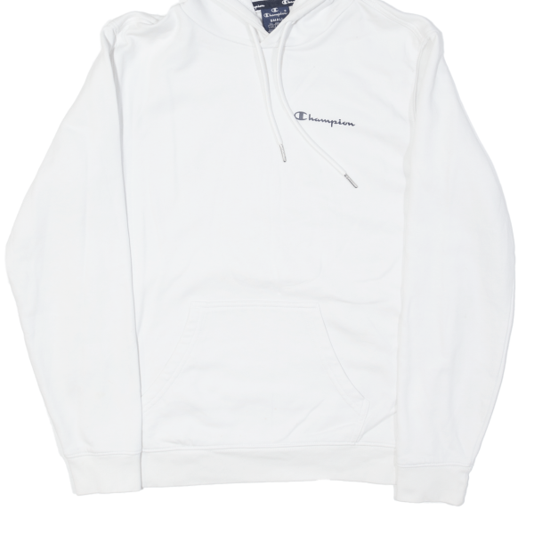 CHAMPION Mens White Hoodie S on Sale