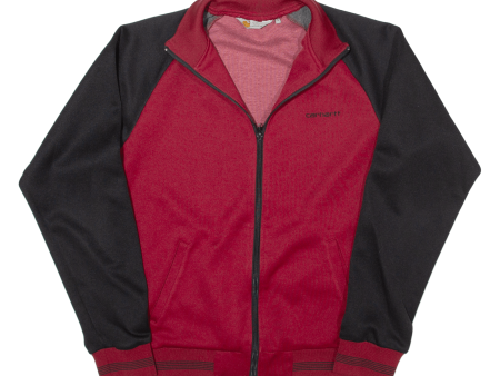 CARHARTT Mens Track Jacket Red S Hot on Sale