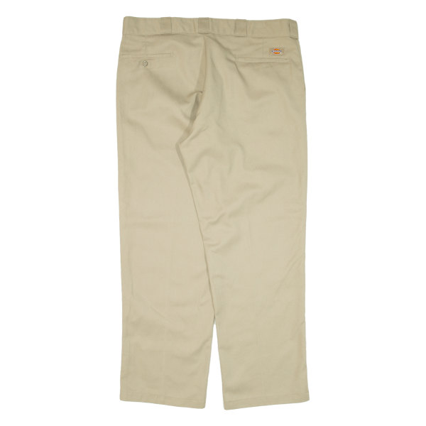 DICKIES 874 Workwear Mens Trousers Beige Regular Straight W38 L29 on Sale