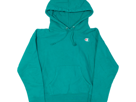 CHAMPION REVERSE WEAVE Womens Green Hoodie S Supply