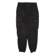 Cargo Womens Trousers Black Regular Tapered W28 L26 Online