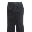 CALVIN KLEIN JEANS Womens Corduroy Trousers Black Regular Bootcut W28 L32 Discount