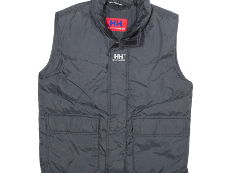 HELLY HANSEN Mens Puffer Waistcoat Black Nylon XS For Discount