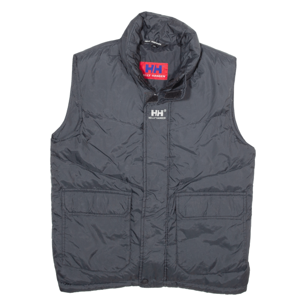 HELLY HANSEN Mens Puffer Waistcoat Black Nylon XS For Discount