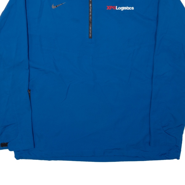 NIKE Mens Pullover Jacket Blue XL Fashion