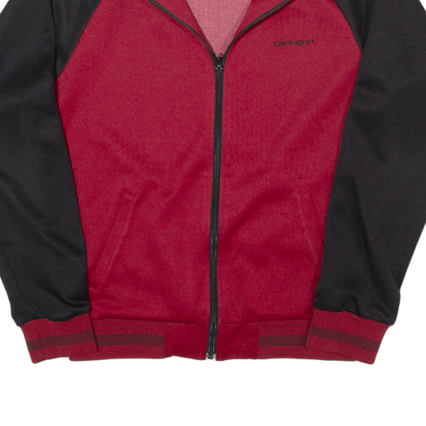 CARHARTT Mens Track Jacket Red S Hot on Sale