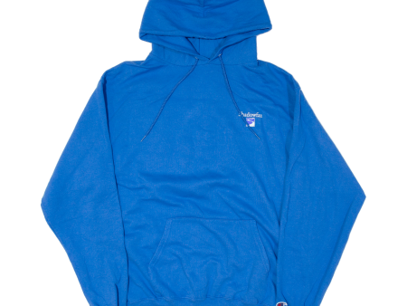 CHAMPION Mens Blue Hoodie L Online Hot Sale