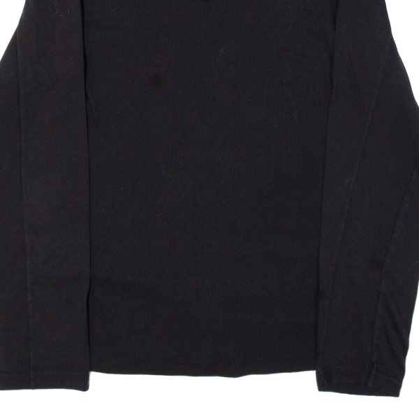 CALVIN KLEIN Womens Jumper Black V-Neck Tight Knit L Online now