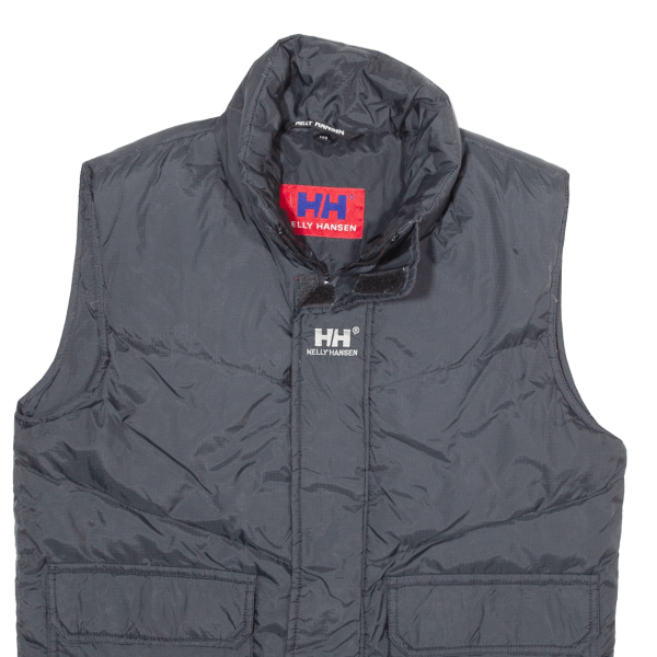 HELLY HANSEN Mens Puffer Waistcoat Black Nylon XS For Discount