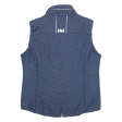 HELLY HANSEN Womens Puffer Waistcoat Blue L Sale