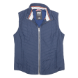 HELLY HANSEN Womens Puffer Waistcoat Blue L Sale