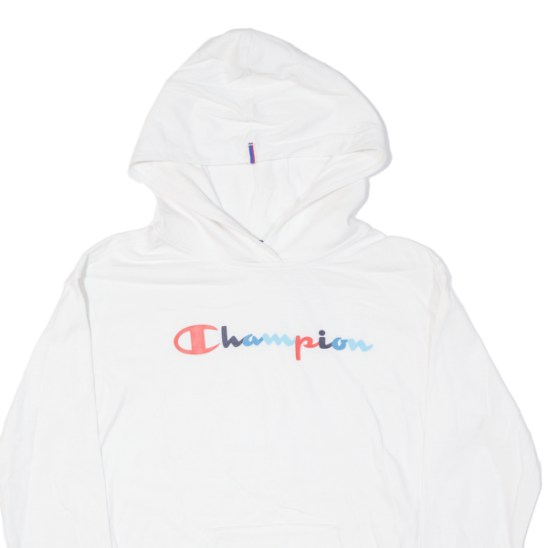 CHAMPION Lightweight Mens White Hoodie S Online